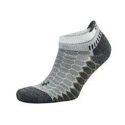 Balega Unisex Silver No Show Running Socks - White/Grey
