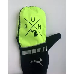 RunXmitten Technical Converter Mitten & Glove - Hi Viz Yellow -Sportswear Sales Store 9073RUNX BLKYEL 4
