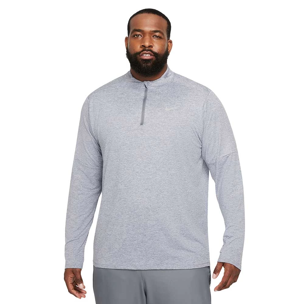 Men's Nike DriFIT Element 1/2 Zip Running Top - Smoke Grey/Grey Fog/Reflective Silver 1 Men's Nike DriFIT Element 1/2 Zip Running Top - Smoke Grey/Grey Fog/Reflective Silver
