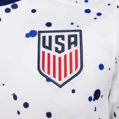 Men's USMNT 2023 Stadium Home Nike Dri-FIT Soccer Jersey - White/Metallic Gold -Sportswear Sales Store AURORA DR3972 100 PHSYM002 2000