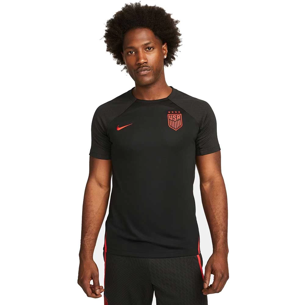 Nike Men's USA DF Strike SS Top - Black/Speed Red 1 Nike Men's USA DF Strike SS Top - Black/Speed Red