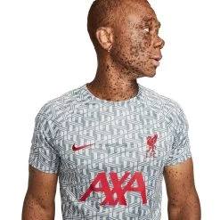 Nike Men's Liverpool FC Prematch Short Sleeve - Wolf Grey/Tough Red 7 Nike Men's Liverpool FC Prematch Short Sleeve - Wolf Grey/Tough Red -Sportswear Sales Store AURORA DR4904 013 PHSYM001 2000