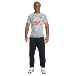 Nike Men's Liverpool FC Prematch Short Sleeve - Wolf Grey/Tough Red 9 Nike Men's Liverpool FC Prematch Short Sleeve - Wolf Grey/Tough Red -Sportswear Sales Store AURORA DR4904 013 PHSYM005 2000