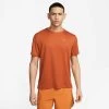 Men's Nike Dri-Fit Uv Miler Short Sleeve Top - Dark Russet
