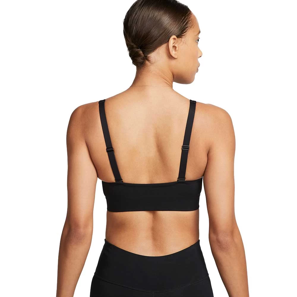 Women's Nike Indy Plunge Cutout Bra - Black/Dark Smoke Grey 2 Women's Nike Indy Plunge Cutout Bra - Black/Dark Smoke Grey - Image 2