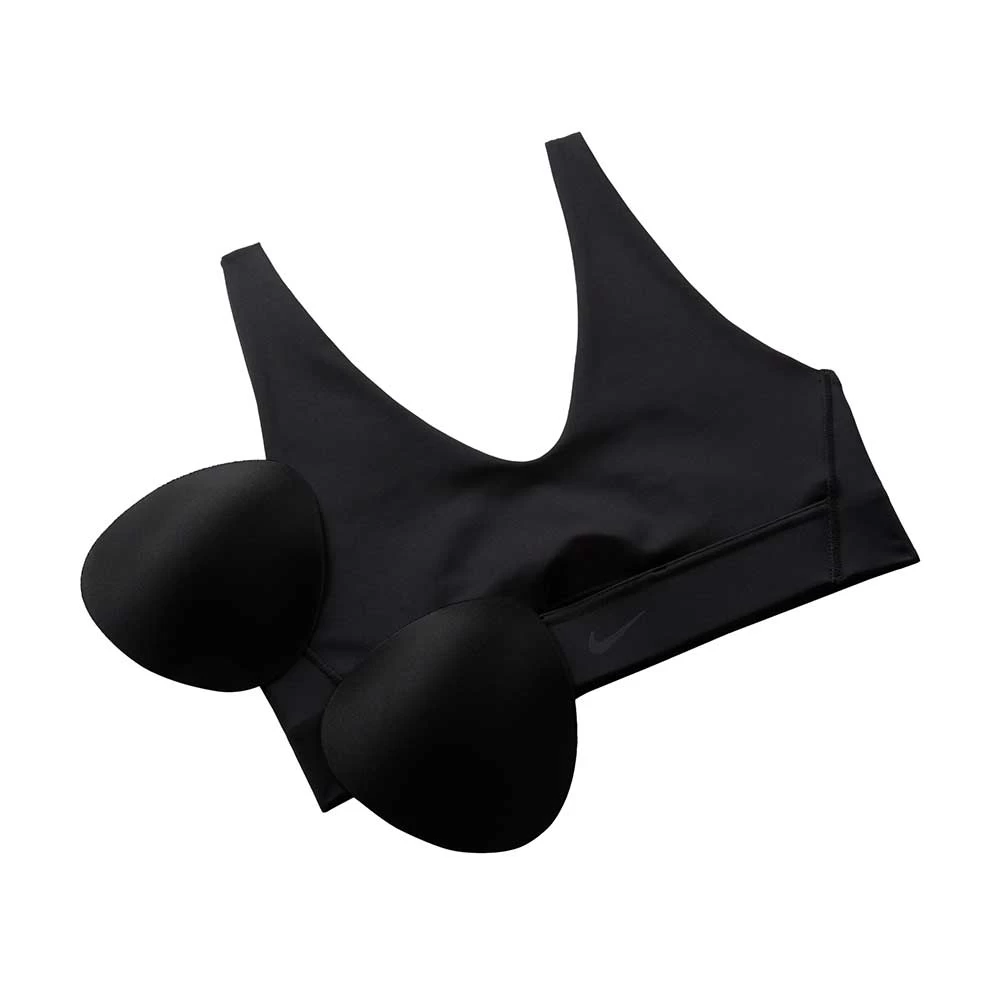 Women's Nike Indy Plunge Cutout Bra - Black/Dark Smoke Grey 5 Women's Nike Indy Plunge Cutout Bra - Black/Dark Smoke Grey - Image 5