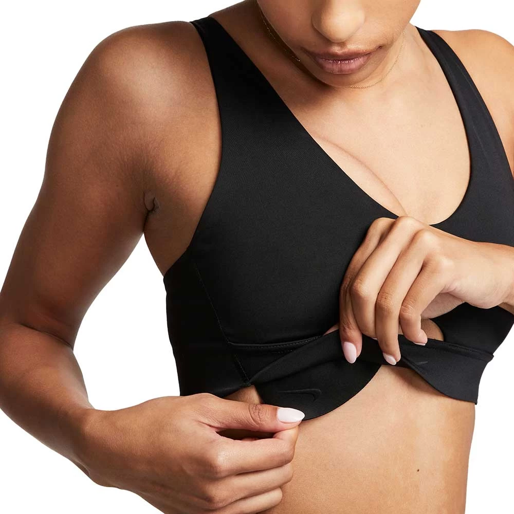 Women's Nike Indy Plunge Cutout Bra - Black/Dark Smoke Grey 6 Women's Nike Indy Plunge Cutout Bra - Black/Dark Smoke Grey - Image 6
