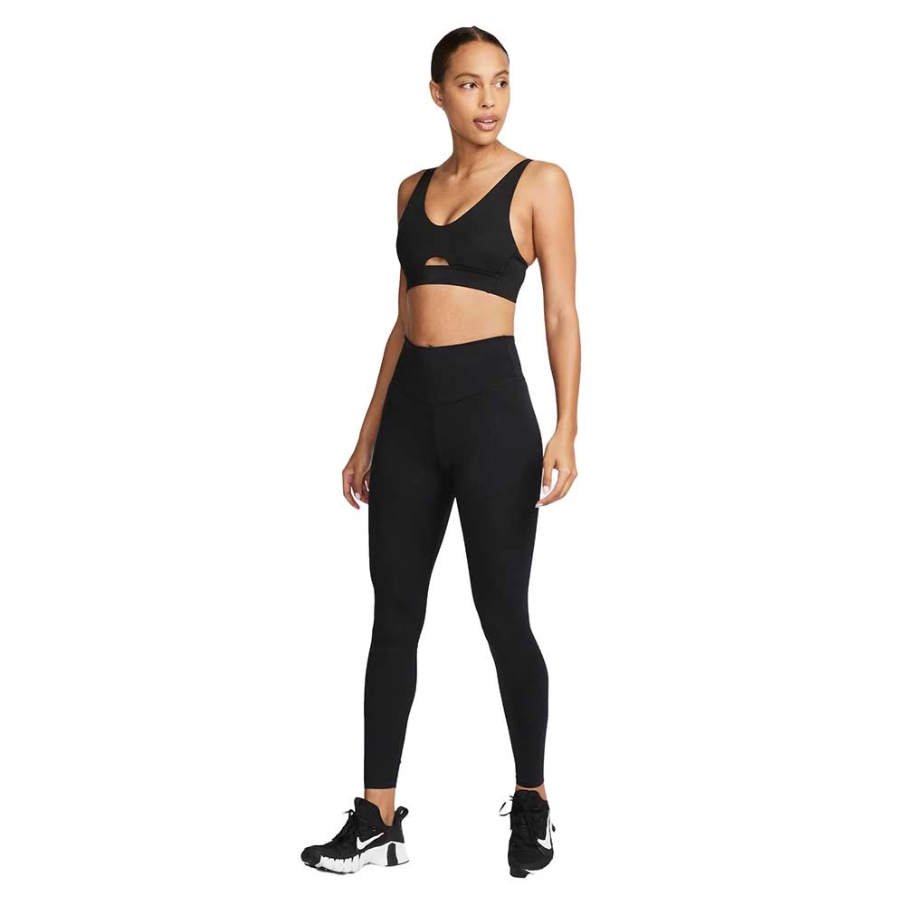 Women's Nike Indy Plunge Cutout Bra - Black/Dark Smoke Grey 7 Women's Nike Indy Plunge Cutout Bra - Black/Dark Smoke Grey - Image 7