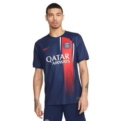 Nike Men's Paris Saint-Germain 2023/24 Stadium Home Dri-FIT Jersey - Midnight Navy/University Red