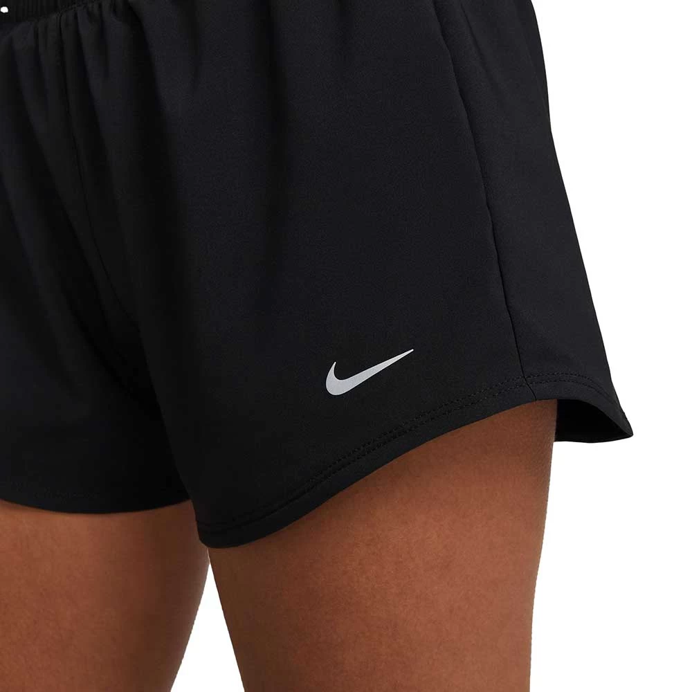 Women's Nike One Dri-Fit Mid Rise 3in Short - Black 6 Women's Nike One Dri-Fit Mid Rise 3in Short - Black - Image 6