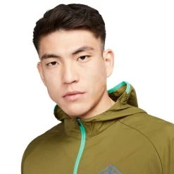 Men's Nike Trail Lightweight Jacket - Olive Flak/Spring Green -Sportswear Sales Store AURORA DX6883 368 PHSYM001 2000 1
