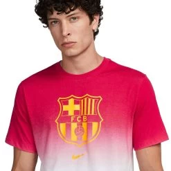 Nike Men's FC Barcelona Crest Tee - White/Noble Red/Deep Royal Blue/Amarillo -Sportswear Sales Store AURORA FJ1705 100 PHSYM001 2000 1