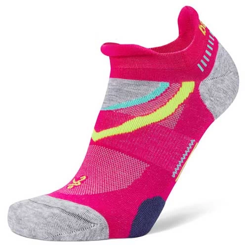 Balega Unisex UltraGlide No Show Socks - Electric Pink/Midgrey 1 Balega Unisex UltraGlide No Show Socks - Electric Pink/Midgrey