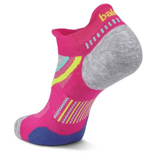 Balega Unisex UltraGlide No Show Socks - Electric Pink/Midgrey 2 Balega Unisex UltraGlide No Show Socks - Electric Pink/Midgrey - Image 2