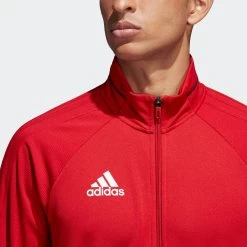 ADIDAS Men's Tiro 17 Training Jacket - Power Red/Black/White -Sportswear Sales Store BQ8196 5