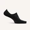 Feetures Unisex Elite Light Cushion Mini Crew Sock- Black