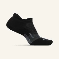 Feetures Unisex Merino 10 Ultra Light No Show Tab - Charcoal