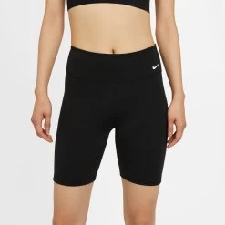 Women's Nike One Mid-Rise 7" Short - Black/White -Sportswear Sales Store DD0243 010 PHSBM001 2000