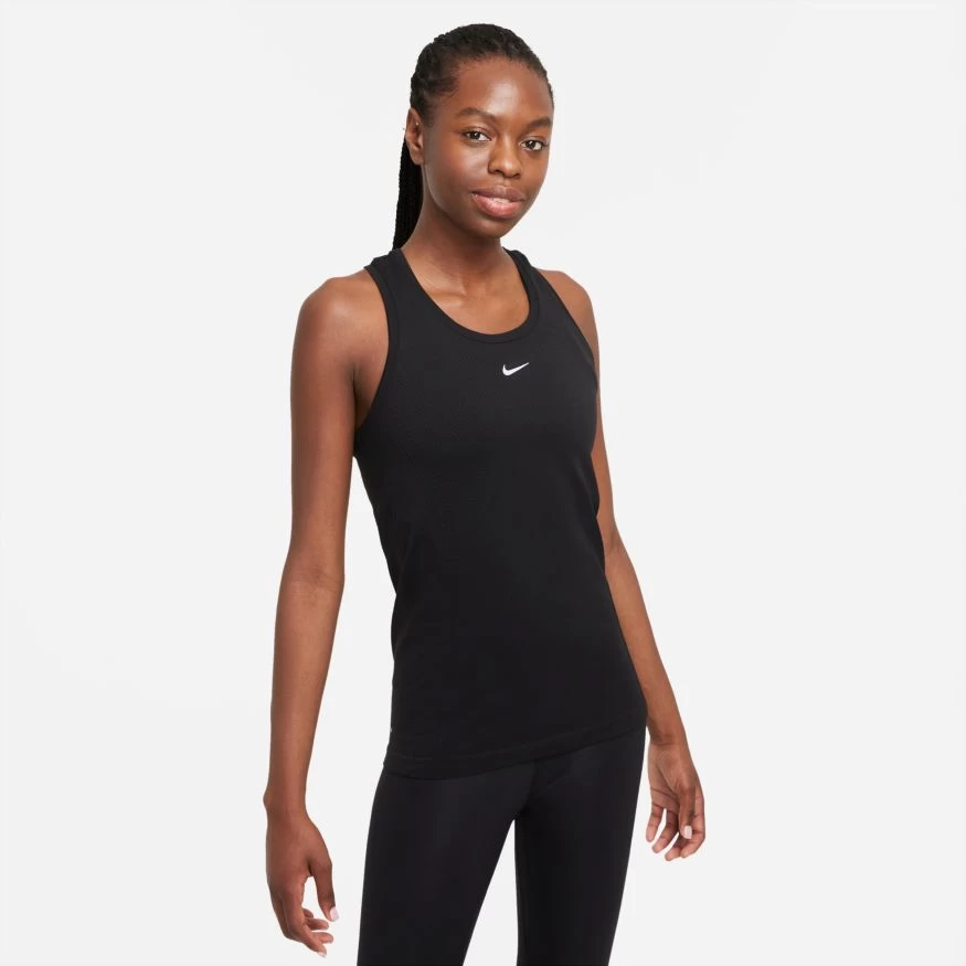 Women's Nike Dri-FIT ADV Seamless Tank Top - Black/Reflective Silver 1 Women's Nike Dri-FIT ADV Seamless Tank Top - Black/Reflective Silver