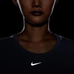 Women's Nike Dri-FIT One Luxe Short Sleeve Top - Black/Reflective Silver 9 Women's Nike Dri-FIT One Luxe Short Sleeve Top - Black/Reflective Silver -Sportswear Sales Store DD0618 010 PHSYM004 JPG HEI 875 WID 875 1