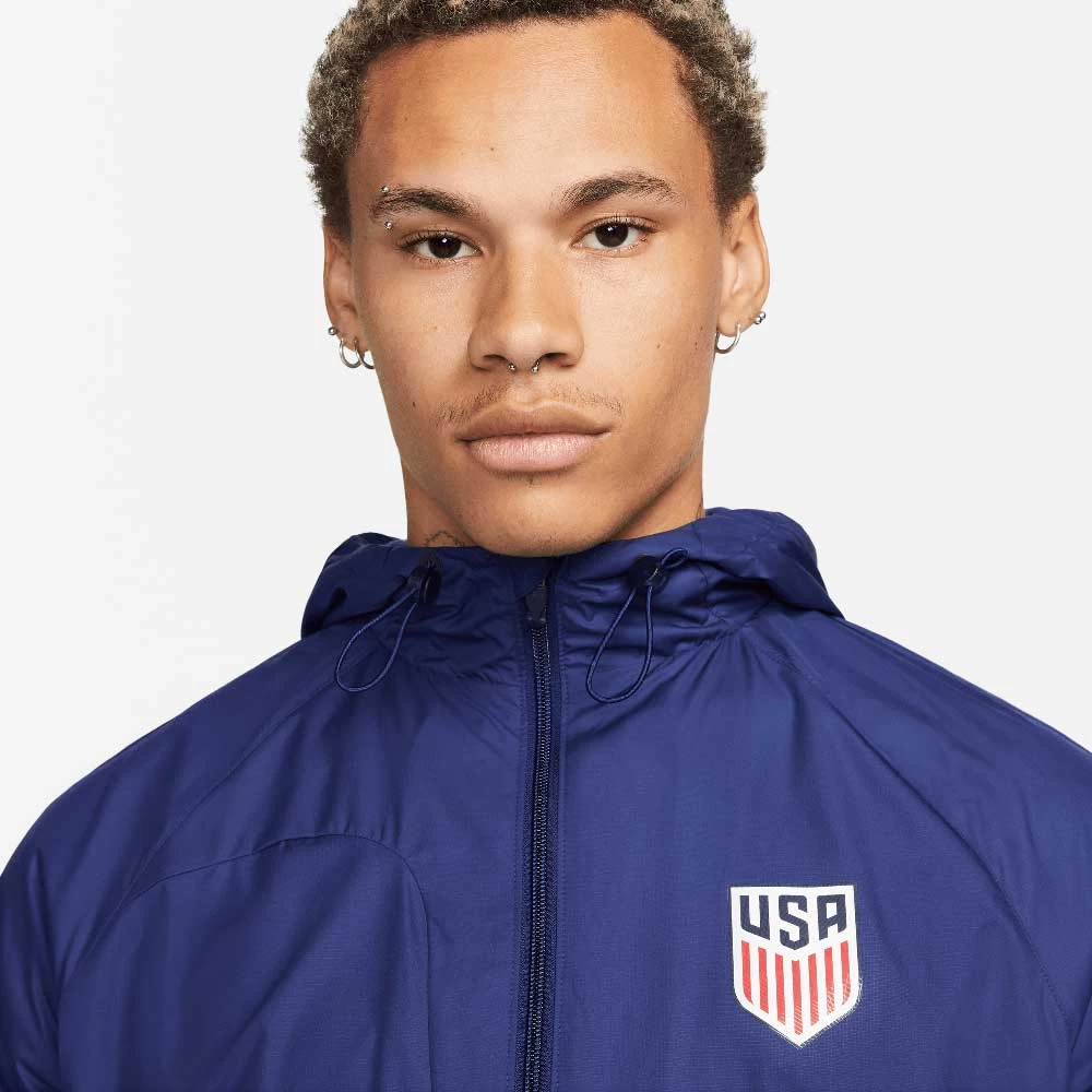 Nike Men's USA Strike Anthem Jacket - Loyal Blue/Loyal Blue/White 2 Nike Men's USA Strike Anthem Jacket - Loyal Blue/Loyal Blue/White - Image 2
