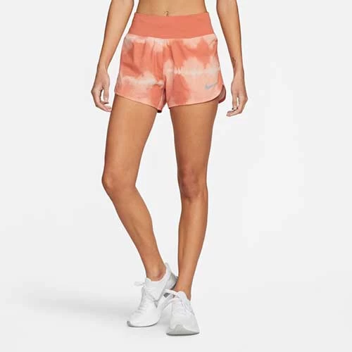 Women's Nike Dri-FIT Eclipse Short- Madder Root/Black 1 Women's Nike Dri-FIT Eclipse Short- Madder Root/Black