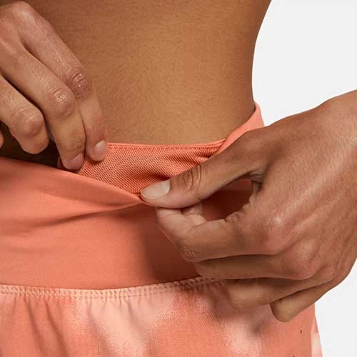 Women's Nike Dri-FIT Eclipse Short- Madder Root/Black 4 Women's Nike Dri-FIT Eclipse Short- Madder Root/Black - Image 4