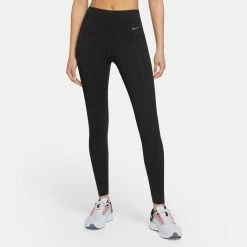 Womwn'a Nike Dri-FIT Go High Rise Tight - Black/Black