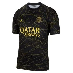 Nike Men's Paris Saint-Germain 2023/24 Stadium Fourth Jersey - Black/Tour Yellow