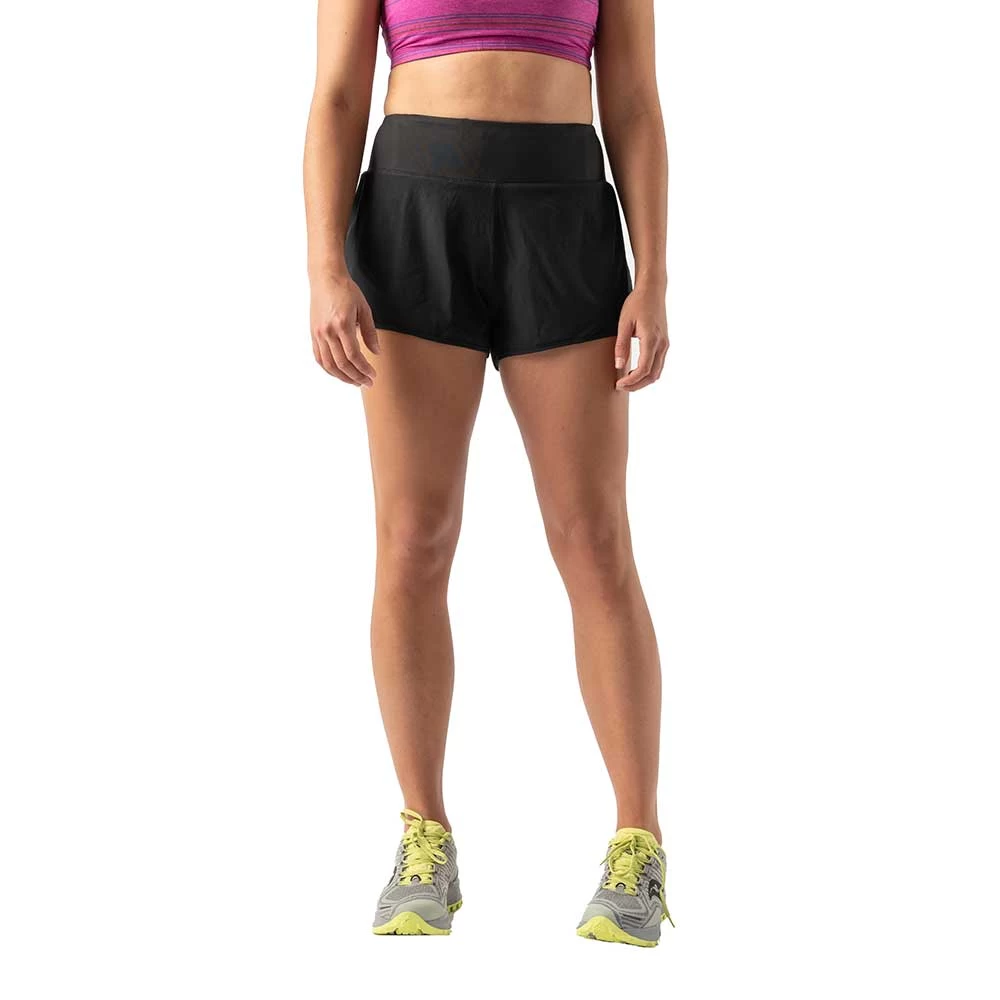 Women's Catch Me If You Can Relax High Rise 2.5" Running Short - Black 2 Women's Catch Me If You Can Relax High Rise 2.5" Running Short - Black - Image 2