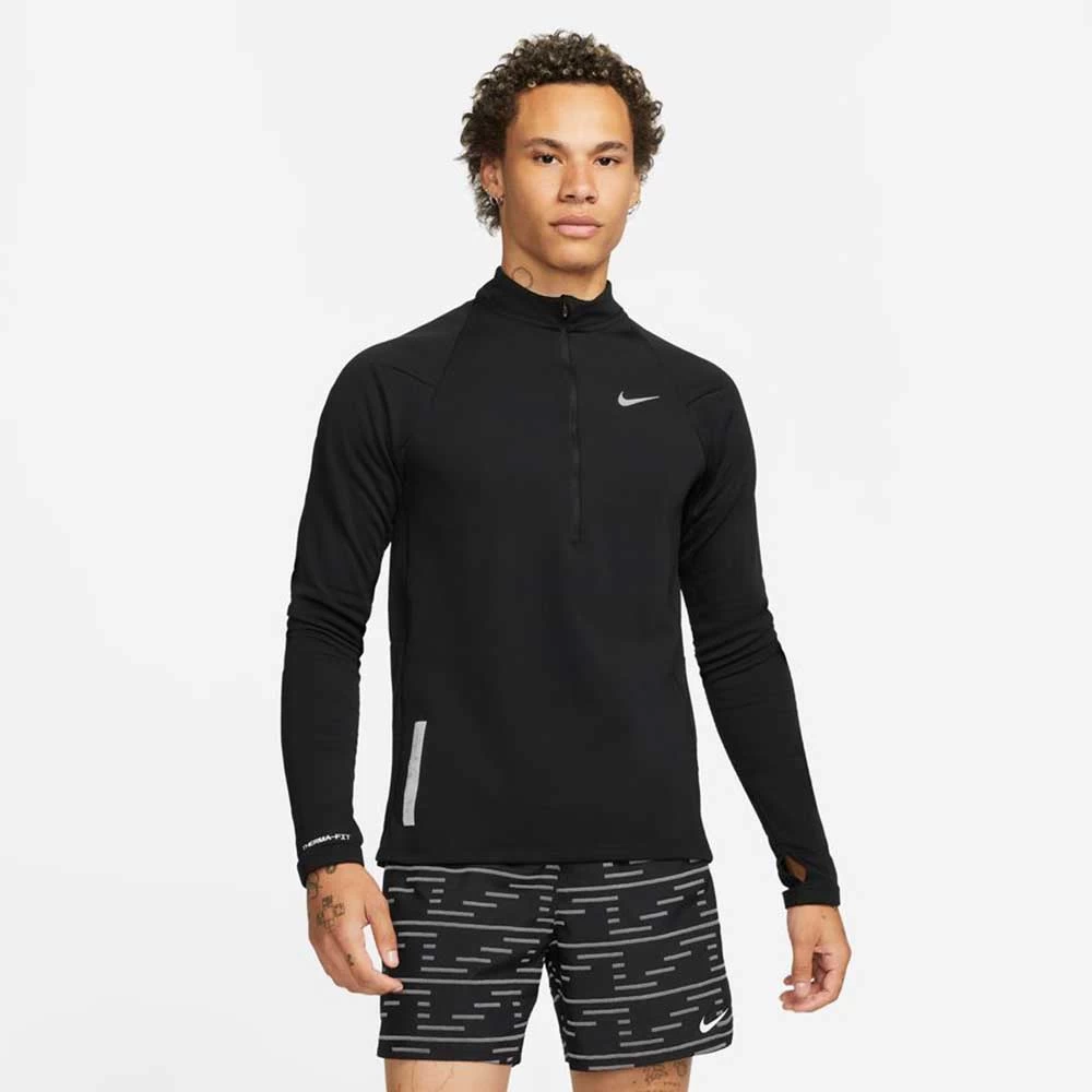 Nike Men's Run Division Element Top Half Zip - Black 1 Nike Men's Run Division Element Top Half Zip - Black
