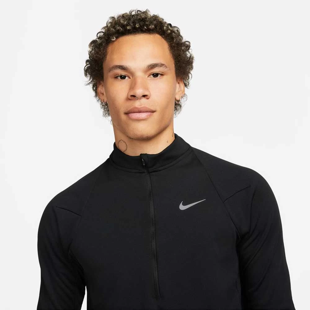 Nike Men's Run Division Element Top Half Zip - Black 3 Nike Men's Run Division Element Top Half Zip - Black - Image 3