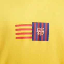 Nike Men's FC Barcelona Club Hoodie -Amarillo/Deep Royal Blue -Sportswear Sales Store DX4755 728 PHSYM003 1