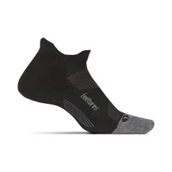 Feetures Unisex Elite Light Cushion No Show Tab Sock - Black