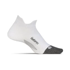 Feetures Unisex Elite Ultra Light No Show Tab Sock - White