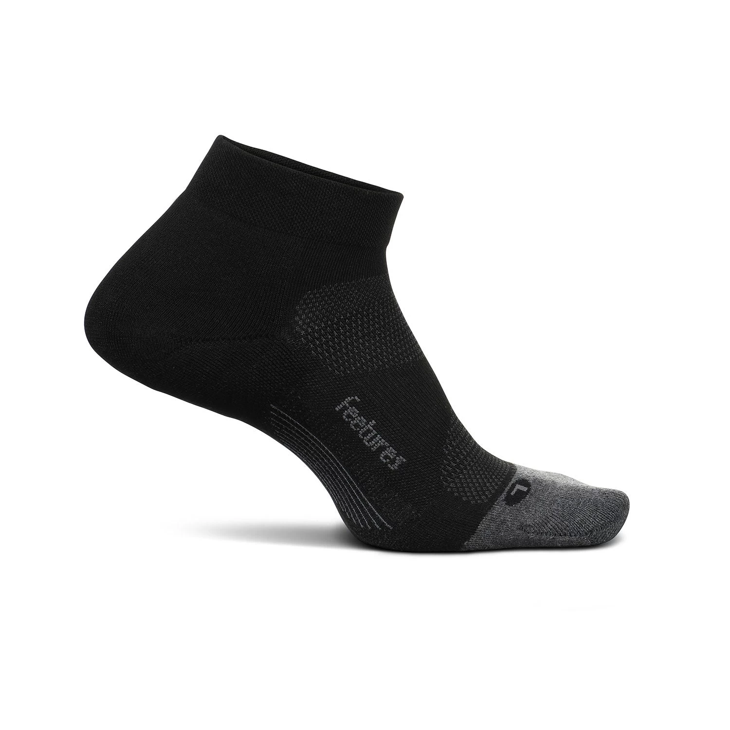 Feetures Unisex Elite Max Cushion Low Cut Socks - Black 1 Feetures Unisex Elite Max Cushion Low Cut Socks - Black