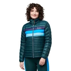 Cotopaxi Women's Fuego Down Jacket - Deep Ocean Stripes -Sportswear Sales Store F22 W Fuego Down Jacket Deep Ocean Stripes 1083