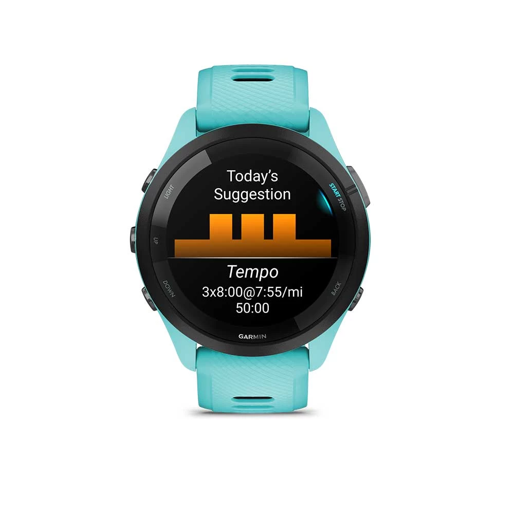 Garmin Forerunner 265 - Aqua/Black 4 Garmin Forerunner 265 - Aqua/Black - Image 4
