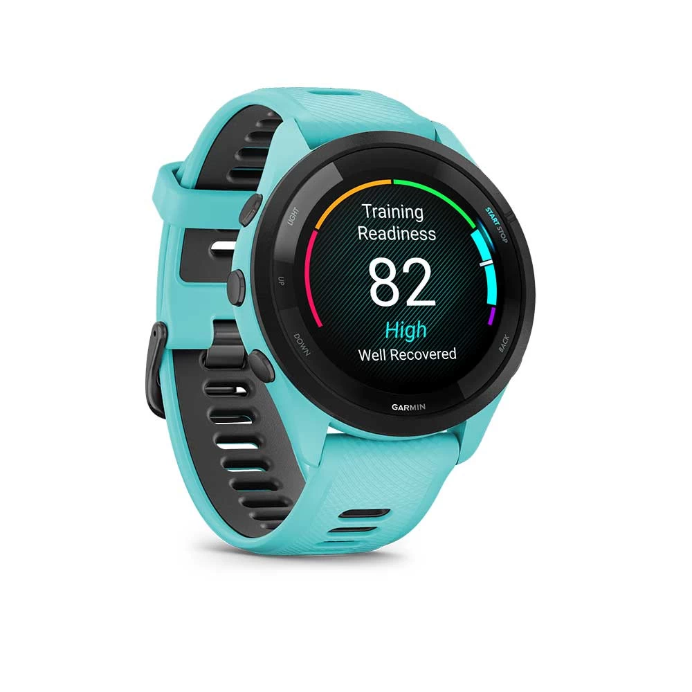 Garmin Forerunner 265 - Aqua/Black 2 Garmin Forerunner 265 - Aqua/Black - Image 2