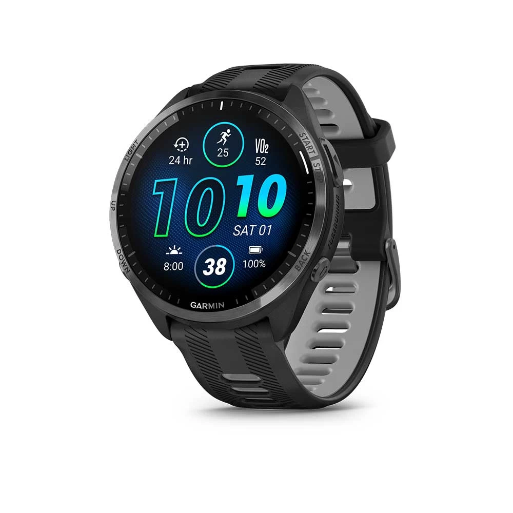Garmin Forerunner 965 Running Watch - Black/Powder Gray 2 Garmin Forerunner 965 Running Watch - Black/Powder Gray - Image 2