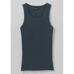 Prana Women's Foundation Rib Tank Top - Grey Blue Heather
