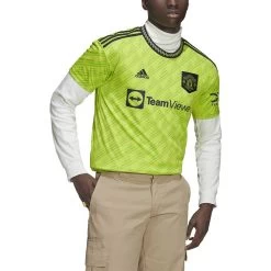 ADIDAS Men's 22/23 Manchester United 3rd Jersey - Semi Solar Slime