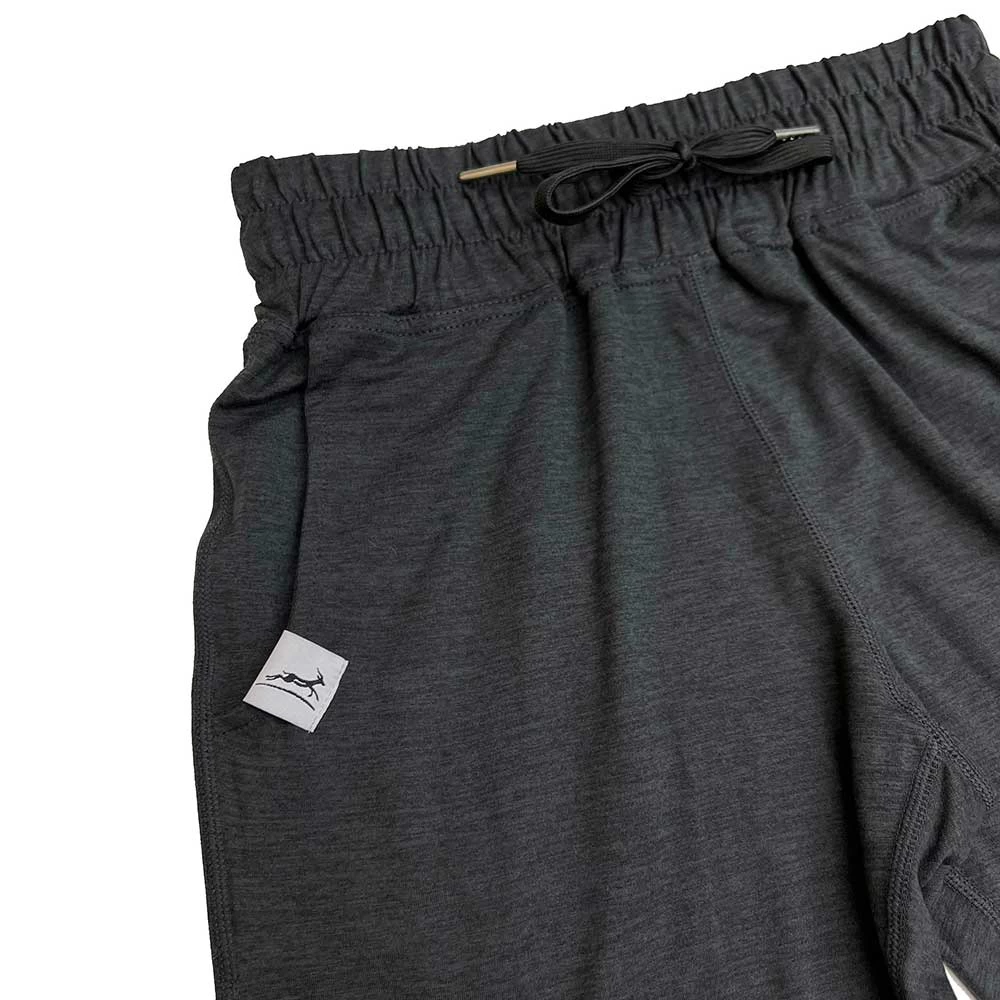 Men's Performance Tech Jogger - Black/Black Woven Gazelle Patch 2 Men's Performance Tech Jogger - Black/Black Woven Gazelle Patch - Image 2