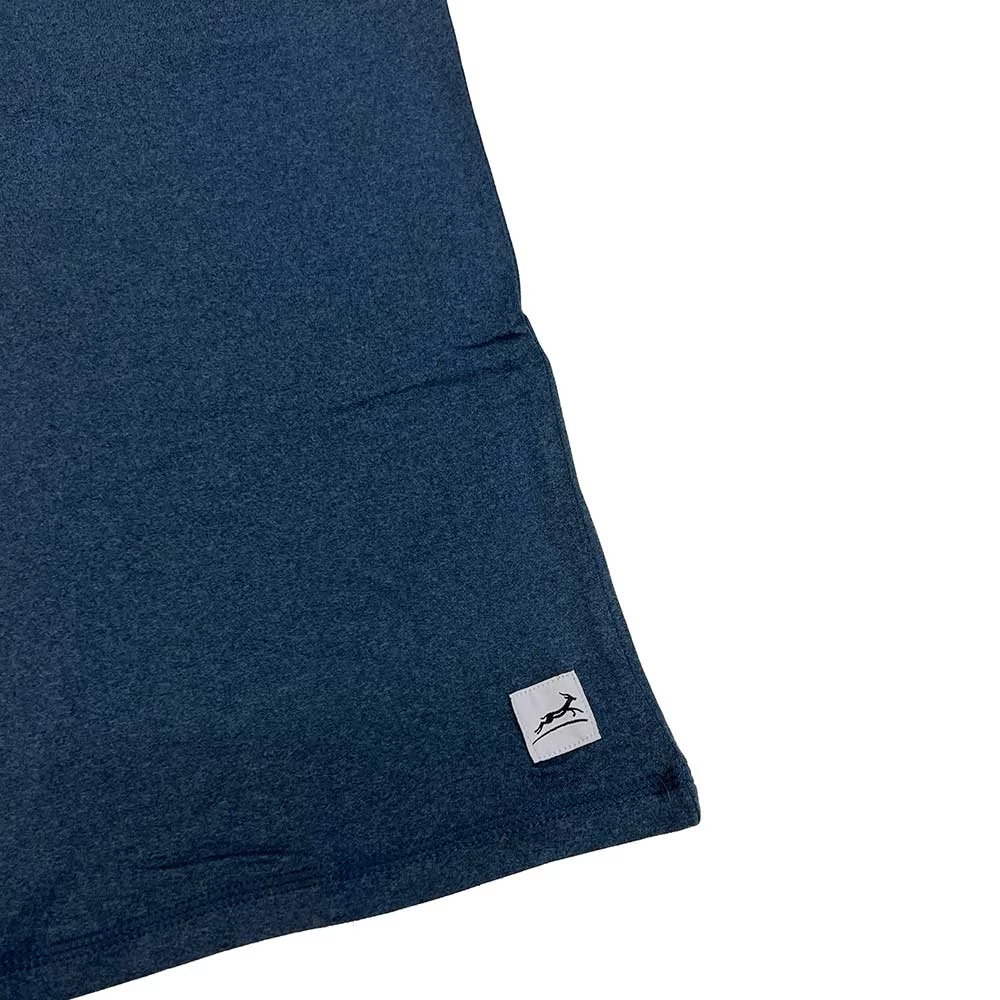 Men's Performance Tech Short Sleeve - Heather Navy/Dark Gray Woven Gazelle Patch 2 Men's Performance Tech Short Sleeve - Heather Navy/Dark Gray Woven Gazelle Patch - Image 2