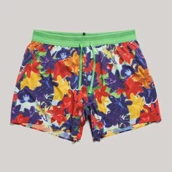 Men's 5in AFO Middle Short - Primary Floral Collage