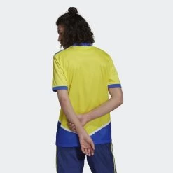 ADIDAS Juventes 21/22 3rd Jersey - Shock Yellow/Hi Res Blue -Sportswear Sales Store Juventus 21 22 Third Jersey Yellow GS1439 23 hover model