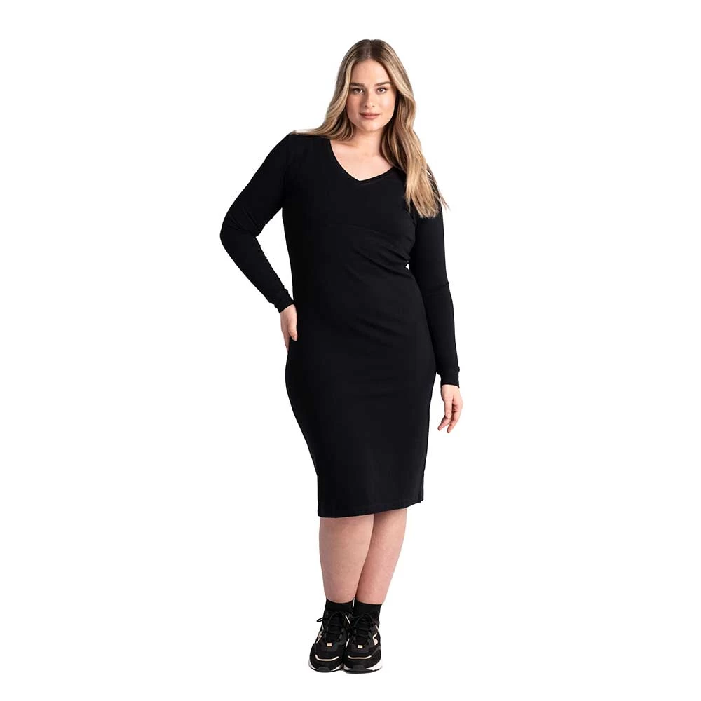 LOLE Women's Traverse V-Neck Dress - Black Beauty 1 LOLE Women's Traverse V-Neck Dress - Black Beauty