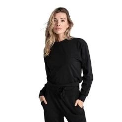 LOLE Women's Om Tech Crew Neck Long Sleeve Top - Black Beauty -Sportswear Sales Store LSW4404 N415 1 2048x2860 ebc3f851 b4ff 4a52 9219 556f4988f17c