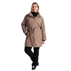 LOLE Women's Piper Oversized Rain Jacket - Fossil