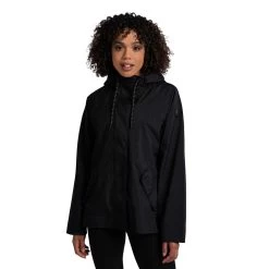 LOLE Women's Lachine Oversized Rain Jacket - Black Beauty